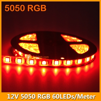 5Meters per Roll 5050 RGB LED Strip Light 12V IP65
