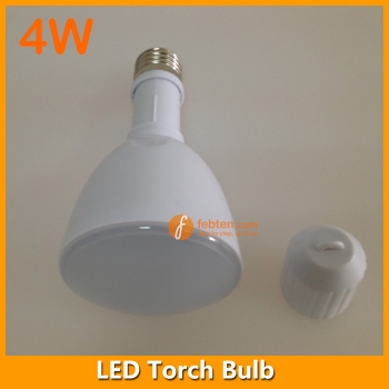 4W LED Torch Bulb Light Rechargeable