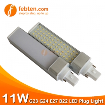 11W LED Plug Light G24D/G24Q/GX24D/GX24Q/G23/E27/E14/B22